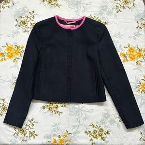 Diane von Furstenberg Size 4 Navy Blazer NWT